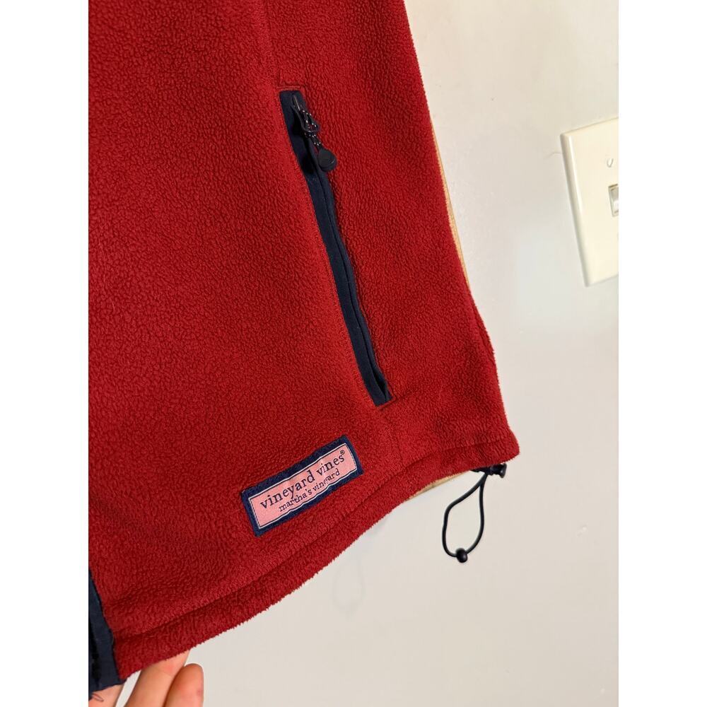 Vineyard Vines men’s red soft fleece full zip
Vest men’s size small - Picture 2 of 7